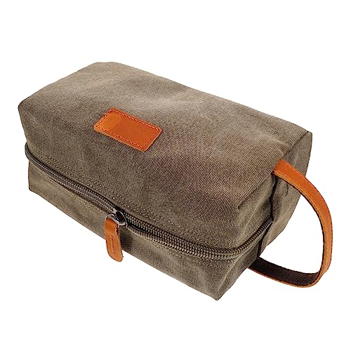 VICASKY Canvas Kosmetiktasche Reise Organizer Aufbewahrungstasche Make up Tasche Schminktasche Kosmetikbeutel Für Gesichtspflege Seife Shampoo Toilettenartikel von VICASKY