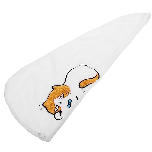 VICASKY Cartoon-dusch Haube Lockig Kappe Haarturban Duschhauben Für Damen Wiederverwendbar Bad Haarwickel Mikrofaser Duschhaube Für Langes Haar Wickeln Dusche Korallenvlies Aus Polyester von VICASKY