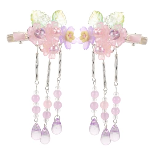 VICASKY Chinesische Haarspangen Mit Blumenquasten Hanfu Kopfbedeckung Für Damen Traditioneller Haarschmuck Für Dickes Haar Styling Accessoires Für Formelle Und Alltagsanlässe VICASKY Chinesische Haarspangen Mit Blumenquasten Hanfu Kopfbedeckung Für Damen Traditioneller Haarschmuck Für Dickes Haar Styling Accessoires Für Formelle Und Alltagsanlässe von VICASKY