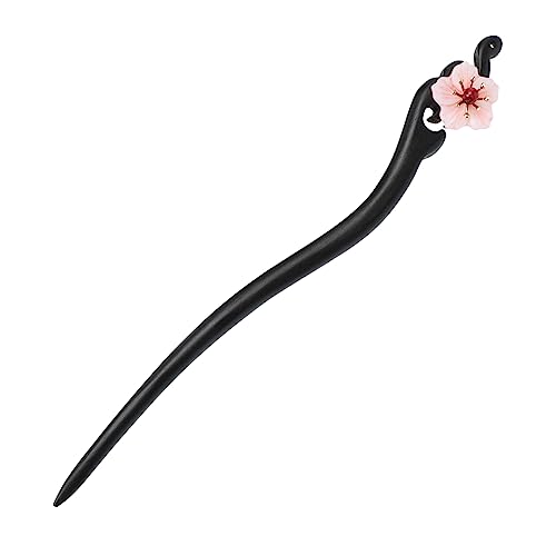 VICASKY Chinesischer Haarschmuck Blumen Haarspange Haarstab Haarnadel Holzstab Haargabel Haarklammer für Haarknoten Retro Stil Damen Traditioneller Look von VICASKY