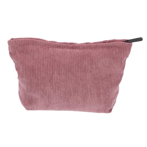 VICASKY Make-up-Tasche Aus Cord Kleine Reise-kulturtasche Für Damen Reißverschlusstasche Mit Großzügigem Stauraum Für Lippenstifte Und Münzen Tragbarer Beutel Für Handtasche von VICASKY