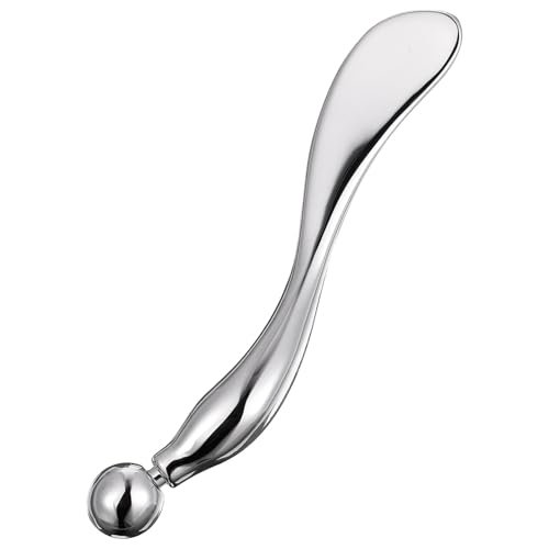 VICASKY Cremelöffel Aus Zinklegierung Für Augenmassage Multifunktionaler Make Up Löffel Zur Linderung Von Müdigkeit Fördert Die Durchblutung Und Metallmaske Verwendet Werden von VICASKY