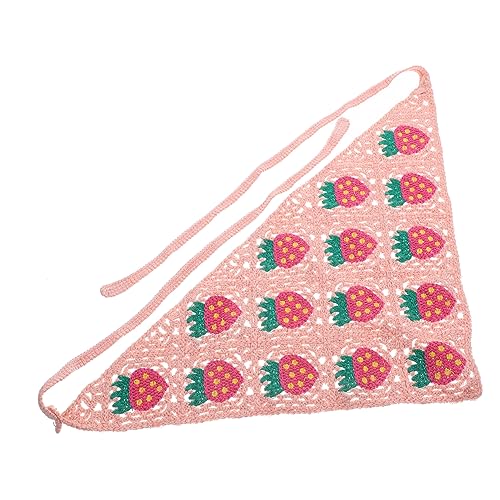 VICASKY Damen Bandana Haarschal im Erdbeer Design Dreieckiges Kopftuch aus Leichter Perfektes Haaraccessoire für Besondere Anlässe Farbe von VICASKY