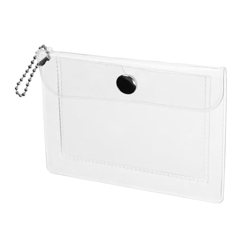 VICASKY Kleine Geldbörse Damen Transparent PVC Münzbeutel mit Schlüsselanhänger Tragbare Kleiner Geldbörse für Outdoor Aktivitäten von VICASKY