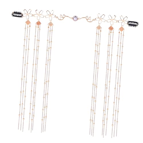 VICASKY Damen Haar Kette mit Langem Quasten Anhänger aus Robustem Legierungs Material Vielseitiges Haarschmuck Accessoire für Hochzeit Fest und Alltag Leicht und Komfortabel zu Tragen von VICASKY