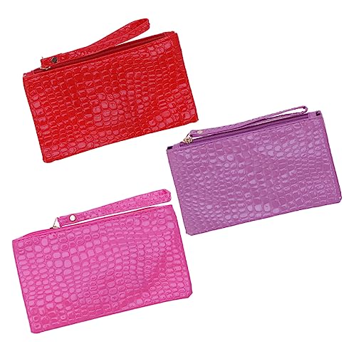 VICASKY 3stücke Rosa Handtasche Damen Einfache Handtasche Mit Großem Fassungsvermögen Für Täglichen Gebrauch Ausgehen Party Kosmetiktasche Geldbörse Praktisch Und Schön von VICASKY