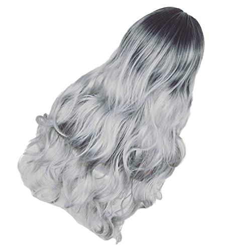 VICASKY Damen Mittellange Haarperücke Mit Langen Lockigen Schwarz Modische Echthaar Wig Für Partys Und Alltagslooks Stylische Haarabdeckung Für Frauen VICASKY Damen Mittellange Haarperücke Mit Langen Lockigen Schwarz Modische Echthaar Wig Für Partys Und Alltagslooks Stylische Haarabdeckung Für Frauen von VICASKY