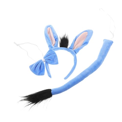 VICASKY Donkey Kostüm Set Eselohren Fliege Tierkostüm für Erwachsene Halloween Karneval Cosplay Party Zubehör aus Langlebigem Material Angenehm und Sicher von VICASKY