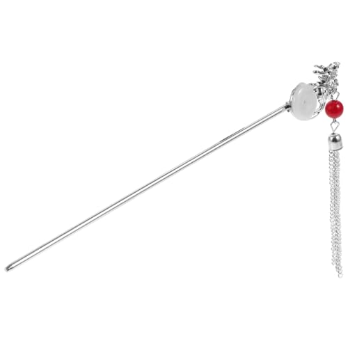 VICASKY Drachenförmige Haarnadel Haarstöcke für Frauen alte Haarnadel Retro Quastenhaarnadel chinesischer Stil Haarstab mit chinesischer Quaste Haarnadelstock dekorative Haarnadeln Metall von VICASKY