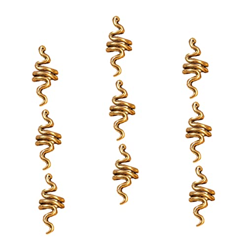 VICASKY Dreadlocks Ringe 9 Stücke Haarschmuck für Dreadlocks Zöpfe Metallische Manschetten Einfache Installation Werkzeug für Damen Mädchen Haarstyling Zubehör von VICASKY