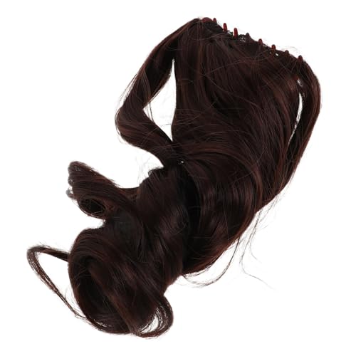 VICASKY Dunkelbraune Ponytail Haarverlängerung mit Krallenklemme Lockige Synthetische Haarverlängerung für Damen Natürlich Wirkendes Einfach Anzubringendes Haarteil für Schnelles Styling VICASKY Dunkelbraune Ponytail Haarverlängerung mit Krallenklemme Lockige Synthetische Haarverlängerung für Damen Natürlich Wirkendes Einfach Anzubringendes Haarteil für Schnelles Styling von VICASKY