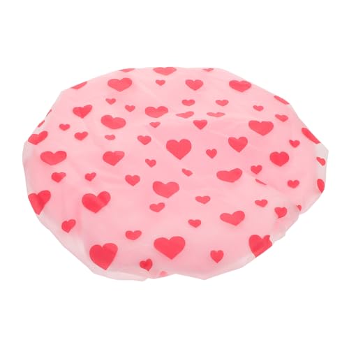 VICASKY Duschhaube Badezimmerkappe Mütze Für Frauen Haarkappe Für Die Dusche Haartrockenhaube Trockene Haarkappe Trockenhaube Für Haare Shampoo-kappen Fön Kappe Rosa Korallenvlies von VICASKY