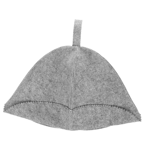VICASKY Duschhaube Saunahut Aus Wollfilz Saunahut Für Saunen Unisex Badehut Aus Filz Aber Hut Für Damen Atmungsaktiv Für Schweißableitung Wiederverwendbarer Saunahut Saunakappe Aus von VICASKY