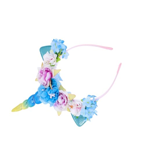 VICASKY Einhorn Haarband Cartoon Stirnband Für Mädchen Party Kopfbedeckung Cosplay Stirnband Mit Dekor Für Geburtstag Karneval Gebraucht von VICASKY