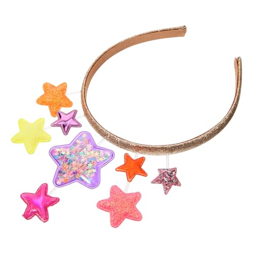 VICASKY Einzelne Glitzerstern Haarreif Für Junge Mädchen Dekorativer Stirnband Für Partys Originelles Haaraccessoire Für Festlichkeiten Geeignet Für Geburtstags- Halloween von VICASKY