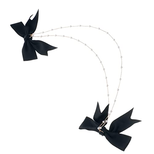 VICASKY Haarspangen Mit Perlen Und Schleifen Doppel Haarnadel Zubehör Für Frauen Kreative Perle Haar Clip Mode Quaste Haar Kette VICASKY Haarspangen Mit Perlen Und Schleifen Doppel Haarnadel Zubehör Für Frauen Kreative Perle Haar Clip Mode Quaste Haar Kette von VICASKY