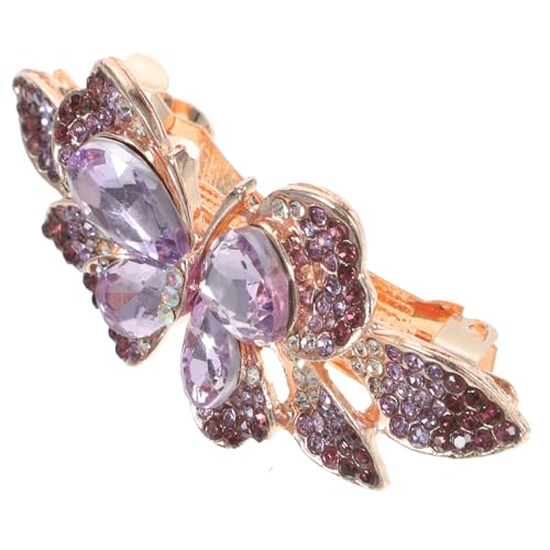 VICASKY Eleganter Haarschmuck Hochzeit Damen Strass Kristall Haarklammer Schmetterling Haarspange für Lange Kurze Haare Komfortabel Hautfreundlich Modisch Festlich von VICASKY