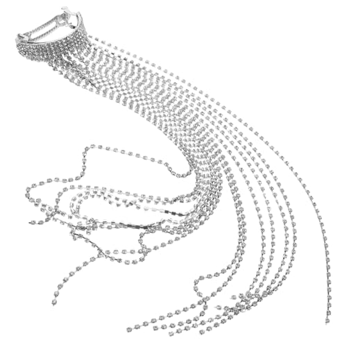 VICASKY Piratenkostümzubehör Stirnbänder Für Frauen Mit Ohrring Und Perle Kette Kopfbedeckung Abschlussball Outfit Accessoire Für Langen Dreadlocks Dekor Decke Quaste von VICASKY