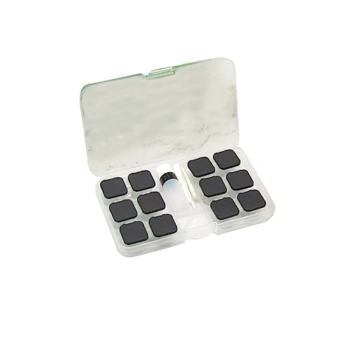 VICASKY Eleganter Kontaktlinsenbehälter mit Großer Kapazität Aufbewahrungsbox für Kontaktlinsen Praktischer Organizer Schwarz für Reisen und Outdoor Aktivitäten von VICASKY