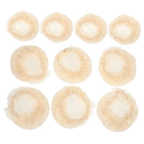 VICASKY 10stücke Pack Elastische Haarnetze Für Dutt Abdeckungen Ballett Tanz Zubehör Für Mädchen Haar Pflege Netze Für Dutts von VICASKY