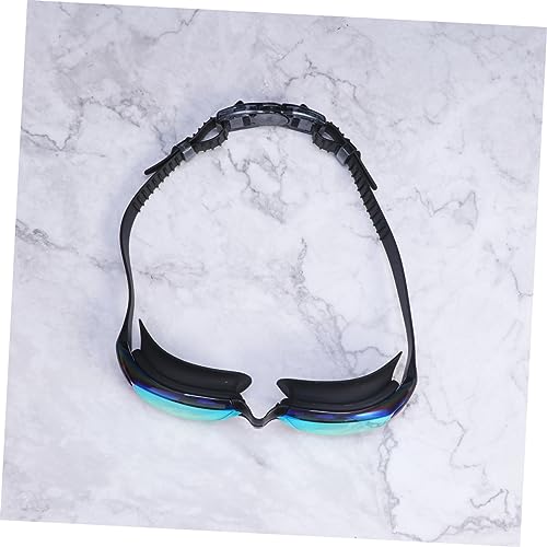 VICASKY Elektroplattierte Schwimmbrille Erwachsene UV Schutz Beschlag Flexibler Rahmen Komfortabler Nasenschutz Schwarze Schwimmbrille für Herren und Damen von VICASKY