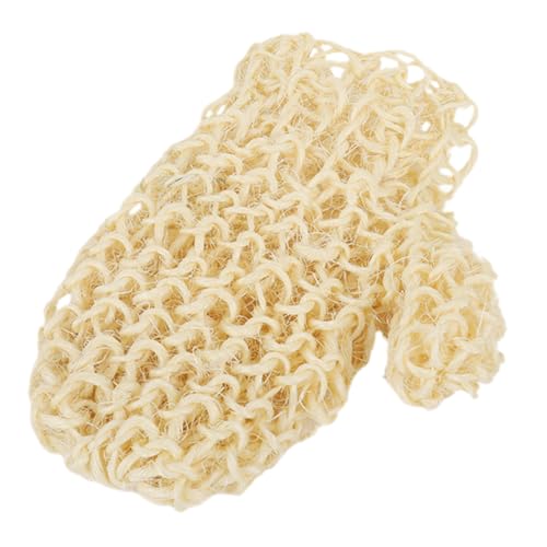 VICASKY Exfoliating Handschuh aus Natürlichem Sisal Wiederverwendbarer Peeling Waschlappen für Sanfte Körperreinigung Rutschfestes Duschhandschuh Design für Damen und Effektives von VICASKY