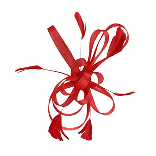 VICASKY Faszinator Für Frauen Haarschmuck Rot Haarspange Für Hochzeit Brautschmuck Haarnadel Brosche Party Accessoire von VICASKY