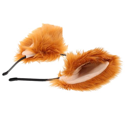VICASKY Faux Fur Tierohren Stirnband Für Damen Entzückendes Kopfbedeckung Cosplay Haarschmuck Weich Und Kuschelig Für Kostümpartys von VICASKY