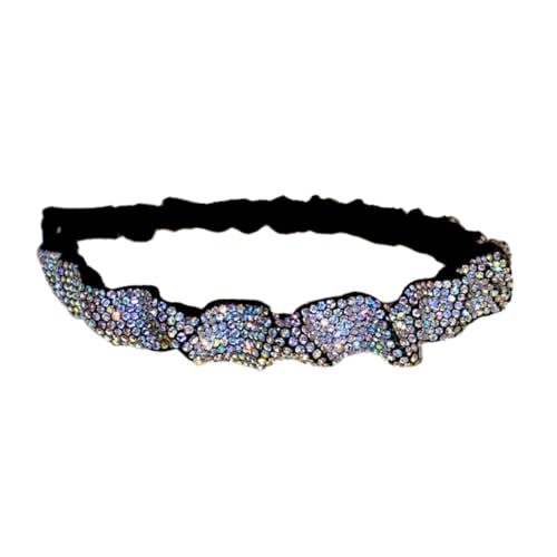 VICASKY Flanell Haarband mit Funkelnden Strasssteinen Modischer Haarreif für Damen und Mädchen Hautfreundlich Langlebig und Leicht als Eleganter Haarschmuck für Alltag und Besondere von VICASKY