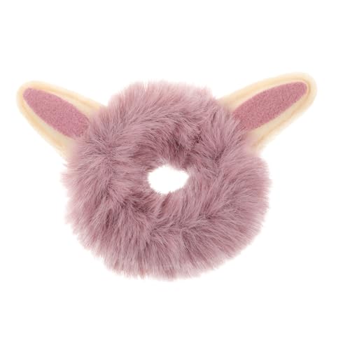 VICASKY Flauschiges Haargummi mit handgemachten Cartoon Figuren Sanftes Haarband für Mädchen und Damen Vielseitig als Haargummi Armband Halskette Modisches Haarzubehör im Wald Stil für von VICASKY