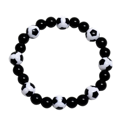 VICASKY Fußball Perlen Armband Für Männer Aus Kunststoffperlen Modisches Armband Fußball Liebhaber Geschenk Für Freunde Partner Geburtstag Party Abschlussfeier Jahrestag Valentinstag Vater VICASKY Fußball Perlen Armband Für Männer Aus Kunststoffperlen Modisches Armband Fußball Liebhaber Geschenk Für Freunde Partner Geburtstag Party Abschlussfeier Jahrestag Valentinstag Vater von VICASKY