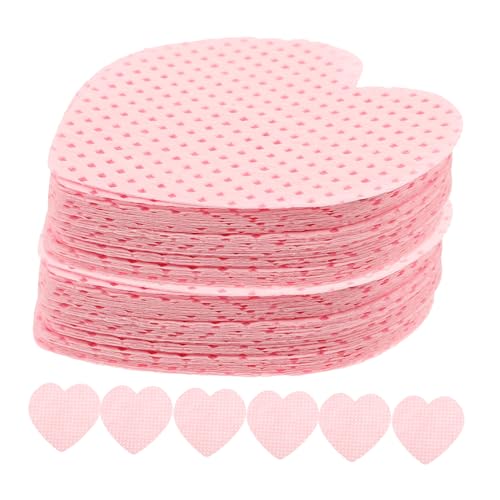 VICASKY Fusselfreie Nagellackentferner Pads 200 Stück Herzförmige Rosa Reinigungstücher Einweg Nageltücher Für Salon Und Heimgebrauch Professioneller Gel Und Acryl Nagelentferner von VICASKY