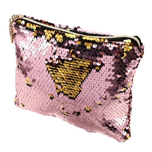 VICASKY Schmuckbeutel Mit Pailletten Reißverschluss Aus Strapazierfähigem Material Zum Aufbewahren Von Geldbörse Schlüsseln Kosmetika Karten Und Mehr Für Damen Als Geschenk Für Mutter Und von VICASKY