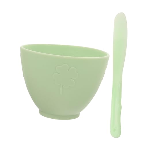 VICASKY Gesichtsmaske Mixing Bowl Silikonmaske Schüssel mit Großem Rührstab DIY Beauty Werkzeug für Einfache Maskenmischung Glatte Oberfläche Vielseitig Einsetzbar Geschenkidee für Frauen von VICASKY