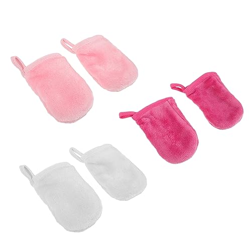 VICASKY Gesichtsreinigungshandschuhe 6-teiliger Make-up-reiniger Gesichtswaschhandschuhe Handtuch Für Frauen Perfekt Für Reisen Und Den Täglichen Gebrauch von VICASKY