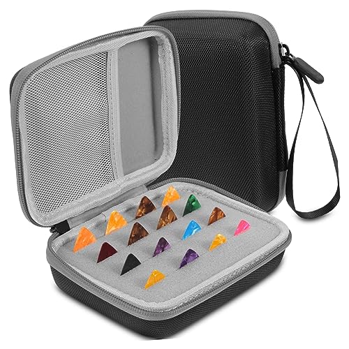 VICASKY Gitarrenplektren-aufbewahrungsbox Mit Reißverschluss Organizer Für Gitarrenplektren Bassplektren Und Zubehör Tragbar Und Langlebig von VICASKY