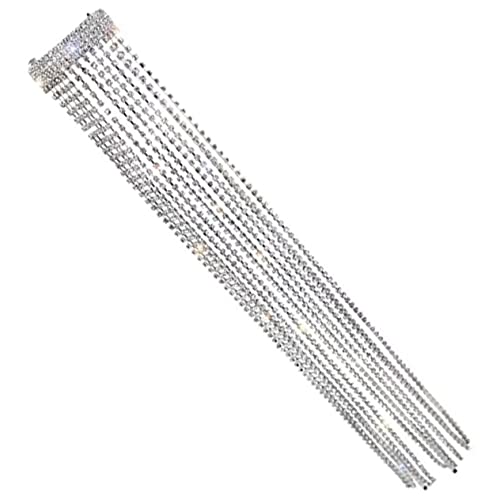 VICASKY Glitzernde Haarschmuck mit Quasten Eleganter Pferdeschwanzclip für Festivals Hochzeiten und Partys Leichte und Strapazierfähige Haarspange mit Strasssteinen für Damen von VICASKY