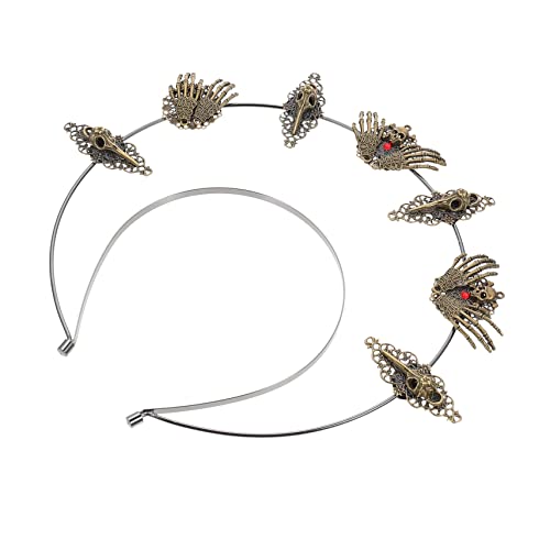 VICASKY Gothic Skull Hair Hoop Für Festivals Und Partys Vielseitiger Metallhaarreif Für Damen Design Für Kostüme Und Besondere Anlässe VICASKY Gothic Skull Hair Hoop Für Festivals Und Partys Vielseitiger Metallhaarreif Für Damen Design Für Kostüme Und Besondere Anlässe von VICASKY