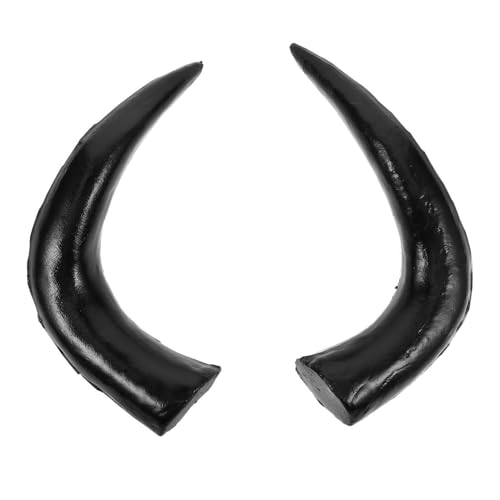 VICASKY 1paar Simulierte Ochsenhörner Haaraccessoires Haarband Ornament Und Haarklammern Für Halloween Kostüm Und Cosplay-dekoration von VICASKY
