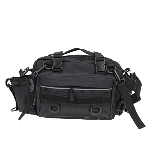 VICASKY Große Angeltasche Umhängetasche für Outdoor Multifunktionale Schultertasche mit Mehreren Fächern für Angeln Laufen und Fotografie und Strapazierfähig mit Verstellbarem von VICASKY