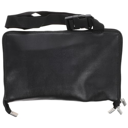 VICASKY Große Kapazität Kosmetik Make Up Pinsel PU Leder Organizer mit Reißverschluss und Verstellbarem Gurt für Hüfte oder Schulter für Reisen und Unterwegs von VICASKY