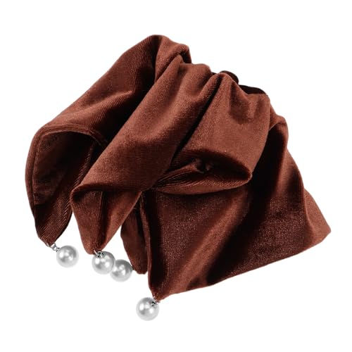 VICASKY Große Samt-haargummis Für Damen Weiche Elastische Haarbänder Für Niedrige Haaraccessoire Mit Perlenanhänger Für Outfits Im Herbst Und Winter von VICASKY