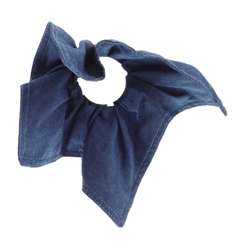 VICASKY Haarschleifen Aus Denim-stoff Elastische Haargummis Mit Schleife Große Haargummis in Dunkler Farbe Für Frauen Und Mädchen von VICASKY