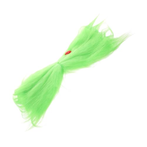 VICASKY Grüne Pelzige Haarschleifen-clip Für Frauen Weihnachts-haarspange Haarschmuck Für Feiertage Haar-accessoire Aus Pvc Und Metall Festlicher Haar-styler Für Party Und Kostüm von VICASKY