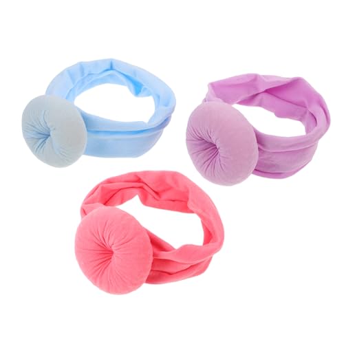 VICASKY 3stücke Pack Nylon Stirnbänder Für Neugeborene Weiche Donut-stirnbänder Für Junge Mädchen Und Kleinkinder Süße Kopfbedeckung Bequemes Haar-accessoire Für Mädchen von VICASKY