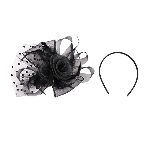VICASKY Haarband für Damen Schwarzes Haarschmuck Accessoire für Partys Festivals und Halloween Leicht und Formbeständig für Kostümpartys und Feiern von VICASKY