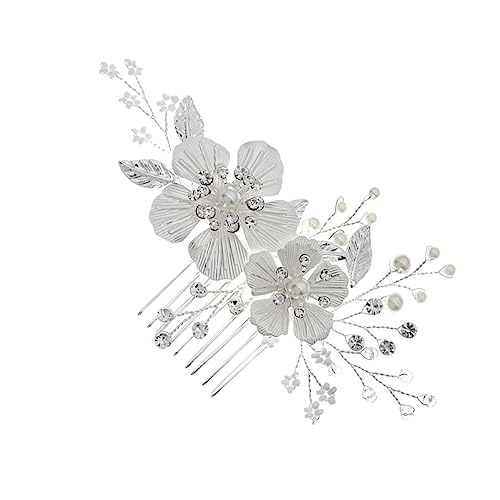 VICASKY Haarkamm Mit Strass Blumen Für Braut Hochzeit Eleganter Haar Kamm Für Frauen Und Mädchen Für Tanz Ball Und Besondere Anlässe von VICASKY