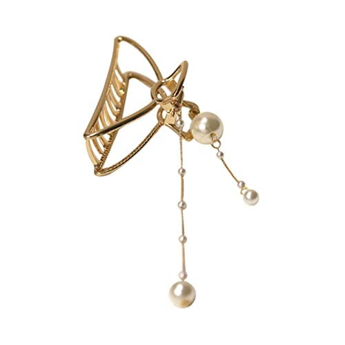 VICASKY Haarklammer Mit Perlen Und Quaste Schmuck Für Frauen Stilvolle Haarspange Für Damen Party Und Hochzeitsaccessoire von VICASKY
