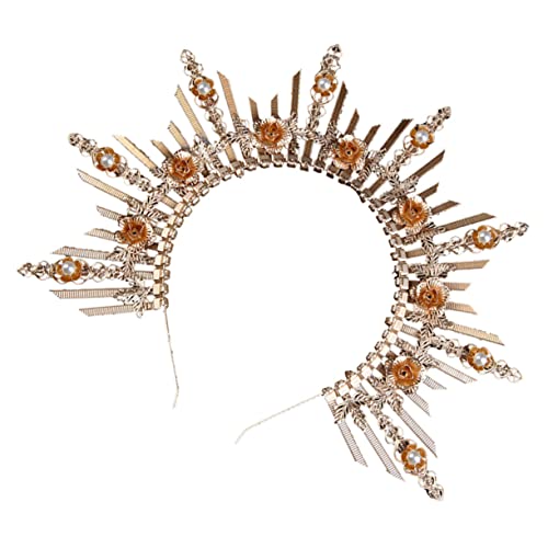 VICASKY Göttinnenkronen Stirnband Für Mädchen Lolita Kronen Haarband Mädchenkrone Dekoratives Kronen Stirnband Mädchen Kopfbedeckung von VICASKY