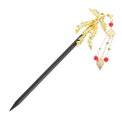 VICASKY Haarstäbchen Aus Holz Und Metall Für Haarknoten Mit Quaste Vintage-stil Essstäbchen Für Damen Für Geburtstage Valentinstag Und Weihnachten von VICASKY